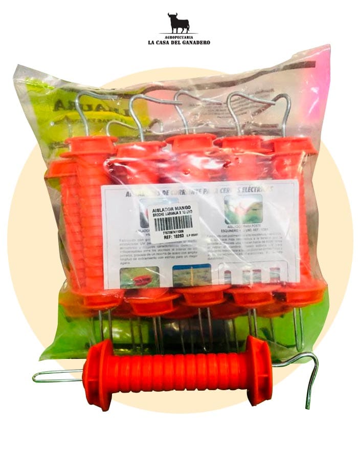 AISLADOR MANGO BROCHE PAQUETE x 10 UNDS LHAURA